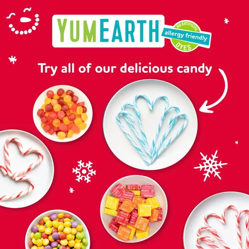 Miniatura 8 de YumEarth - Paletas de gomitas orgánicas festivas 15 unidades Caja amigable para alérgicos, sin colorantes, sin gluten, sin transgénicos Gomitas