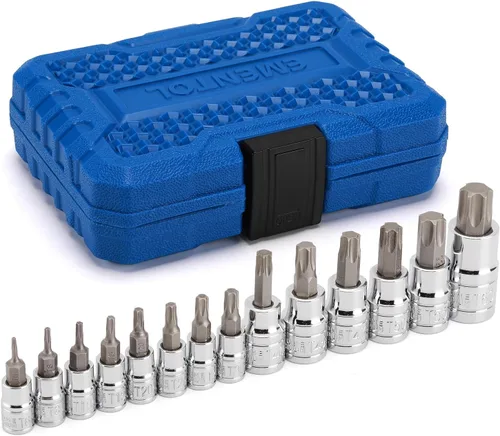Miniatura 7 de EMENTOL 12 piezas 3/8" de transmisión Extra Largo Juego de enchufes de brocas torx, CR-V, acero S2, juego de enchufes de brocas de estrella de 5.9