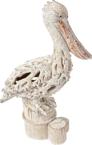 Miniatura 8 de Pelican - Figura de pie de arrecife de coral, decoración náutica para el hogar, estatua para estantes, mesa o mantel de 13.75 pulgadas