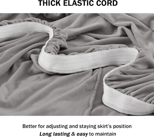 Miniatura 4 de NICEEC Funda de Sofá Súper Suave de 1 Pieza Gris Claro Funda Deslizable para Sofás Elástica Universal de Spandex Fundas de Sofá para Sala de Estar