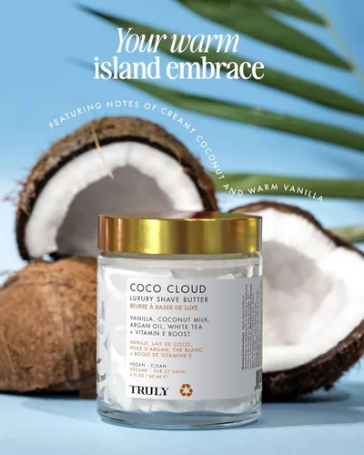 Miniatura 2 de Truly Crema de afeitar de lujo Fórmula de afeitado ultrahidratante para una piel suave y sedosa