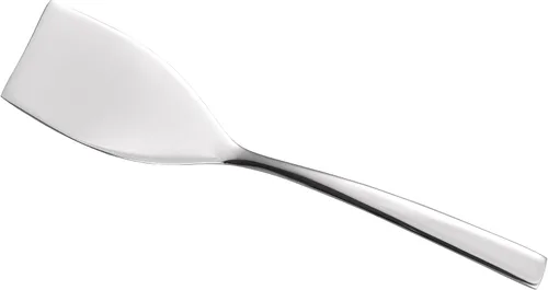 IMEEA Mini espátula pequeña de acero inoxidable de 9.3 pulgadas, espátula de metal de borde fino para galletas, brownies, huevos, uso de hierro