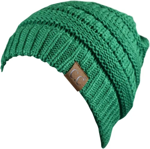 Miniatura 190 de C.C Trendy Warm Chunky Soft Stretch Cable Knit Beanie