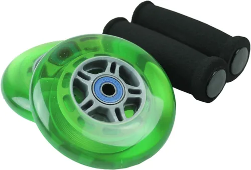 Miniatura 14 de TGM Skateboards Ruedas de repuesto para scooter, rodamientos ABEC 7, empuñaduras de manillar Azul/Azul