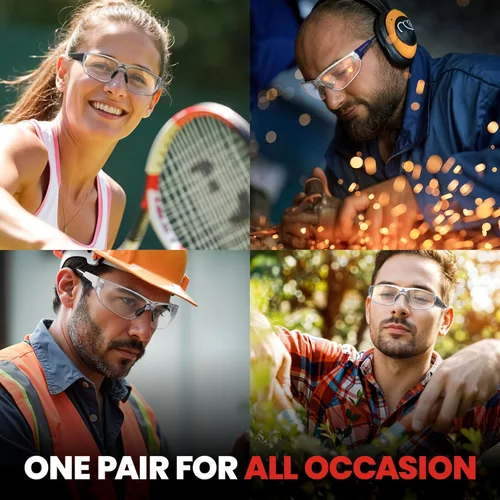 Miniatura 8 de Gafas de pickleball de seguridad mejoradas 2.0, gafas protectoras y antivaho para hombres y mujeres, gafas deportivas para raquetbol, pelota