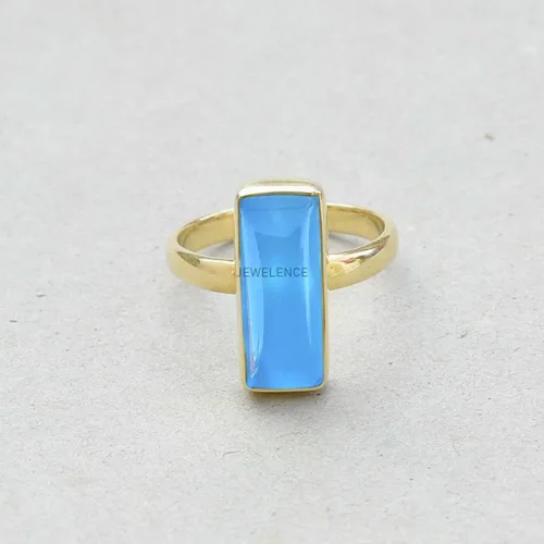 Miniatura 75 de Anillo de plata de ley maciza superpuesta de oro amarillo de 18 quilates para mujer, anillo de compromiso de plata esterlina, juego de bisel
