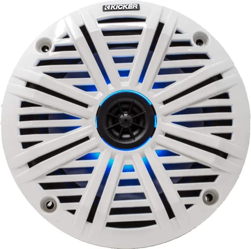 Miniatura 2 de Altavoces marinos KICKER de 6.5" con LED (1 par) blancos, reemplazos OEM para parrillas de agua salada LED agua salada blanca