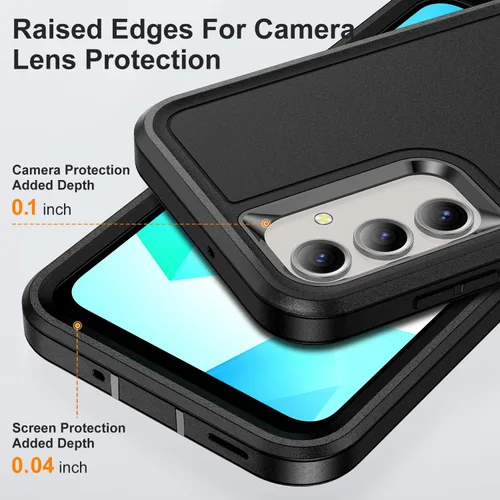 Miniatura 6 de IDweel Funda rígida para Samsung Galaxy A16 5G de 6.7 pulgadas, resistente a los golpes, antiarañazos, ajuste delgado, ligera, duradera, con función