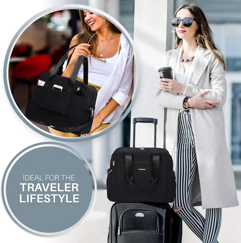 Miniatura 2 de Bolso bandolera de viaje ligero para mujer, de 15.6 pulgadas
