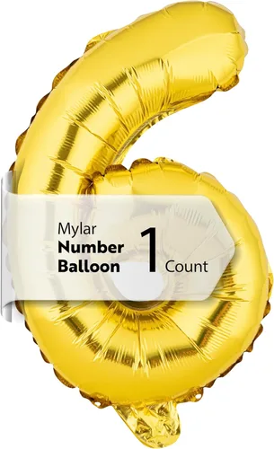 Miniatura 8 de Restaurantware-Balloonify Globo de Número de 16 Pulgadas, 1 Globo Digital para Fiesta - Número 5, Auto-Sellado, Acabado de Mylar de Folio Dorado, Oro