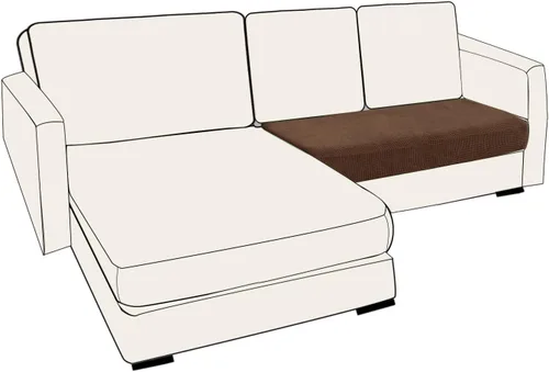 Miniatura 42 de UNBBRRL Fundas de cojín de asiento para sofá, elásticas, funda de cojín individual para sofá, fundas de cojín para sofá, fundas de héroe protegen