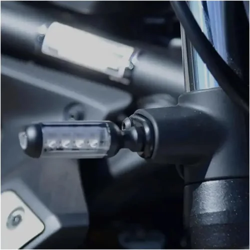 Miniatura 7 de LeosHi Adaptador de señales de giro de repuesto para motocicleta, espaciadores compatibles con Z400 Z650 Z900 Z900RS Z1000 Ninja400 Versys-X300 Negro