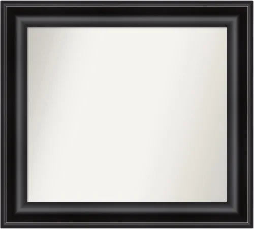 Miniatura 121 de Amanti Art Espejo personalizado, espejo de baño negro puente, espejo de pared o espejo de tocador de baño sobre el fregadero (26 x 26 pulgadas)