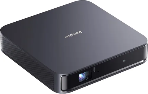Dangbei Proyector láser portátil Atom, Google TV con Netflix oficial, 1200 lúmenes ISO, pantalla de 180 pulgadas, 1080p (entrada 4K), listo para 3D,