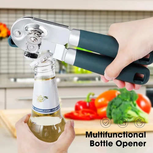 Miniatura 9 de Sacacorchos de aleación de zinc de alta calidad y abrelatas manual resistente con abrebotellas multifuncionales