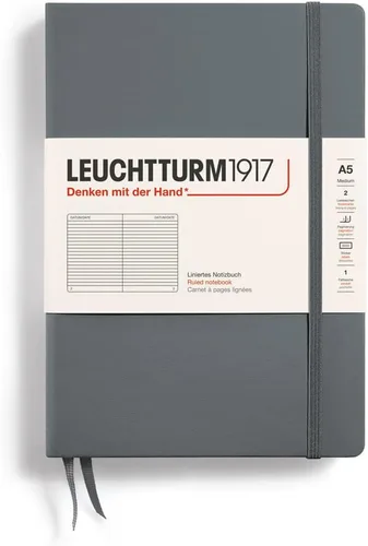 Miniatura 86 de LEUCHTTURM1917 - Cuaderno de tapa dura mediano A5 con 251 páginas numeradas para escritura y diario (verde menta, con puntos)