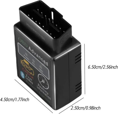 Miniatura 5 de OBD2 Herramienta de escaneo de diagnóstico de automóvil - Lector de fallas del motor, datos en vivo, soporte para iOS y Android, automoción, voltaje
