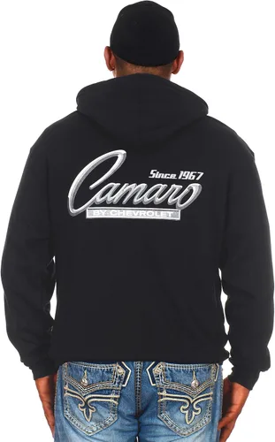 Miniatura 3 de JH DESIGN GROUP Sudaderas con capucha Chevy Camaro para hombre con cremallera y sin botones, 4 estilos