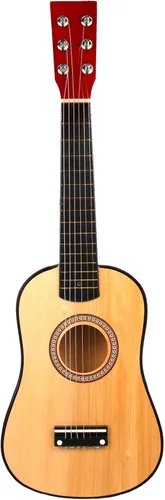 Kisangel Guitarra acústica popular de 23.22 pulgadas, guitarra de 6 cuerdas para principiantes para niños y adultos, instrumento musical de tilo de