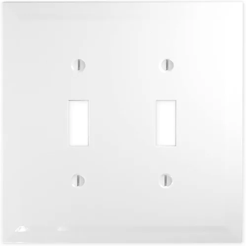 Miniatura 21 de Questech Cubiertas de tomacorrientes, placas de pared dúplex individuales, placas de interruptor de 1 banda, tamaño estándar, cubiertas de toma