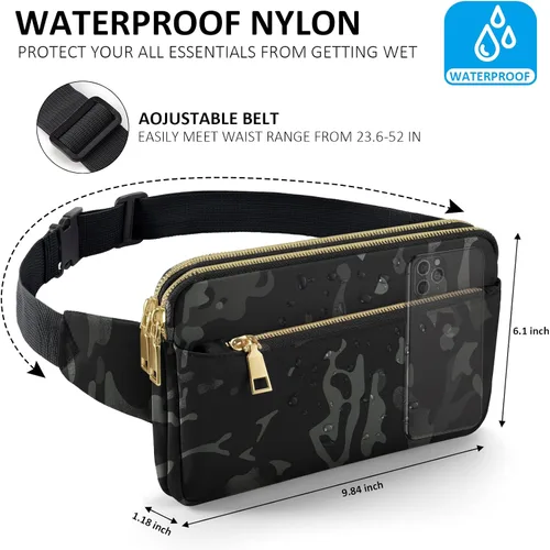 Miniatura 5 de CXWMZY Riñoneras para mujeres y hombres, niñas, niños, adolescentes, a la moda, bolsa de cintura de moda, linda riñonera casual para Disney, viajes
