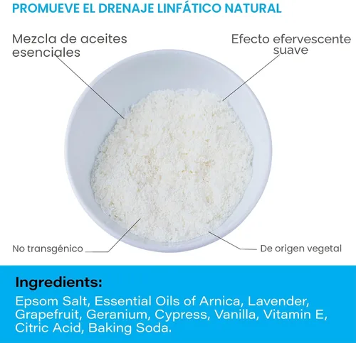 Miniatura 6 de Bruizex Sales de baño de Arnica Montana, baño de sal de Epsom para drenaje linfático y desintoxicación corporal, sales de Epsom para remojar