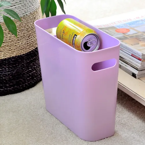 Miniatura 3 de Youngever Cubo de basura delgado de 1.5 galones, contenedor de basura de plástico, cubo de basura pequeño con asas para hogar, oficina, sala