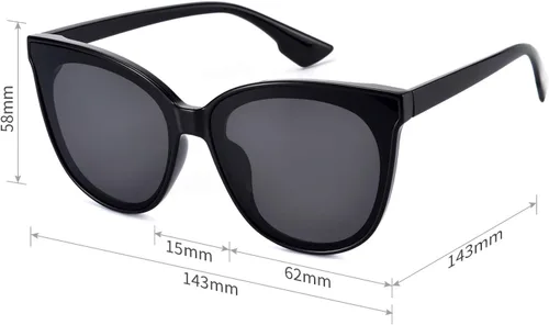 Miniatura 5 de mosanana Gafas de sol de ojo de gato de moda para mujer estilo de gran tamaño MS51802