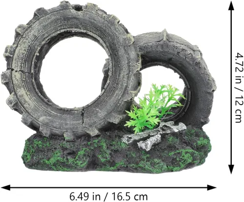 Miniatura 3 de DOITOOL Escondite de peces y camarones, decoración de coches, accesorios de escritorio, escondite de peces, escondite de acuario, decoración