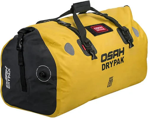 Miniatura 31 de Bolsa de lona impermeable y maleta - Bolsa seca para motocicleta, bolsas de sillín con cierre enrollable, gran espacio de almacenamiento, para Negro