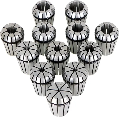 Juego de pinzas de resorte ER25 - 12 piezas ER-25 portabrocas para torno de fresado CNC, herramientas de trabajo máquinas de grabado pinzas