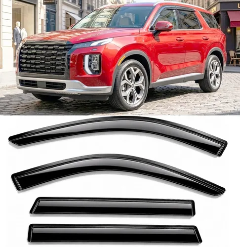 Miniatura 52 de Protectores de lluvia adhesivos 2017-2022 para Honda CR-V Viseras deflectoras de ventana lateral LX EX EX-L Touring 3D onduladas estilo JDM CRV