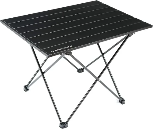 ROCK CLOUD Mesa de campamento portátil de aluminio ultraligera, mesa de playa plegable para camping, senderismo, mochileros, picnic al aire libre,