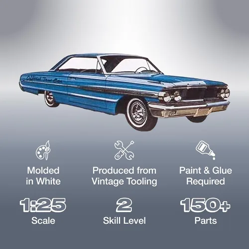 Miniatura 2 de AMT Cal Drag Combo 1964 Galaxie, AWB Falcon & Trailer Kit de modelo a escala 1:25