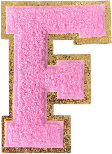 Miniatura 80 de GYGYL - 3 parches de letras deportivas de felpilla con purpurina, parches para planchar de tamaño grande para decoración de disfraces
