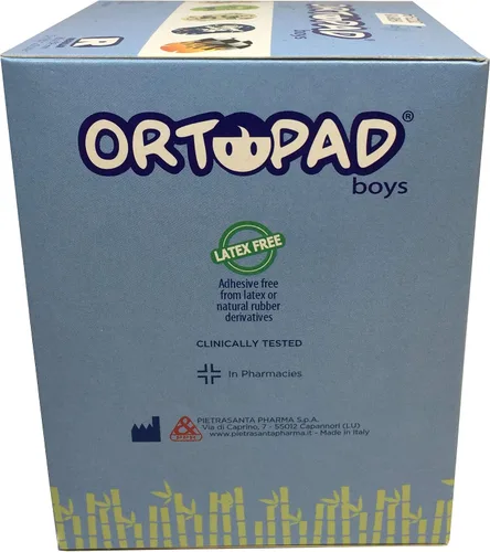Miniatura 2 de Ortopad® Parches de bambú para niños, 50/bx, paquete de llamas de carreras, tamaño regular 4+ años