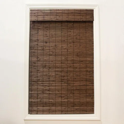 Miniatura 14 de Radiance Persianas Romanas de Bambú Sin Cordón para Ventanas - Persianas de Bambú de Varillas Planas para Control de Luz Semi-Privado - Persianas