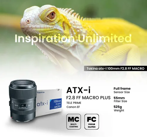 Miniatura 7 de Tokina 634455 ATX-i 3.937 in F2.8 FF Macro Canon EF Montura Tamaño Completo Compatible Negro
