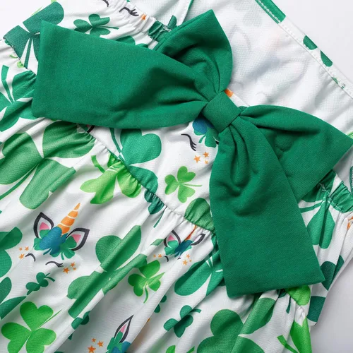 Miniatura 88 de Vestido de verano para niños pequeños, con diseño de dinosaurio, sin espalda, con lazo, vestido de playa de cumpleaños