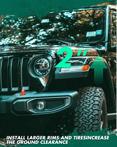 Miniatura 5 de SCITOO Kit de elevación y nivelación de 2 pulgadas (5 cm) con espaciador de suspensión delantero para Jeep Grand Cherokee 2005-2010, para Jeep