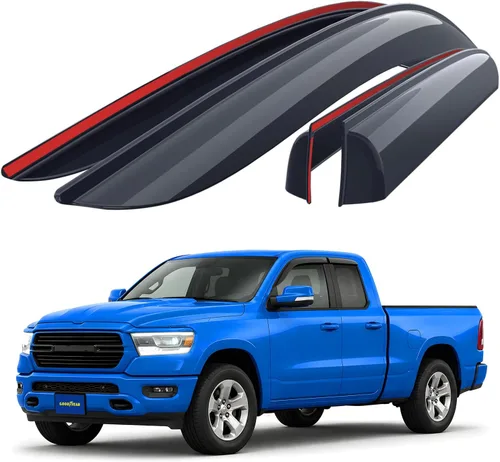 Miniatura 15 de Goodyear Deflectores de ventana inastillables para Chevrolet (Chevy) Colorado/GMC Canyon 2015-2022 CrewCab, protectores de lluvia con cinta, viseras
