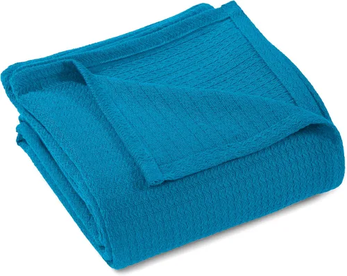 Superior Manta de Algodón con Tejido Gofrado, para Picnic, Playa, Viajes o Camping, Manta Cómoda, Decoración para Dormitorio, Esenciales, Cubierta