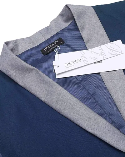Miniatura 4 de COOFANDY Chaleco de traje para hombre, ajustado, formal, de negocios, casual, para boda