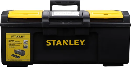 Miniatura 10 de STANLEY Caja de herramientas DIY con 1 pestillo táctil, 2 organizadores de tapa para piezas pequeñas, 16 pulgadas, 1-79-216