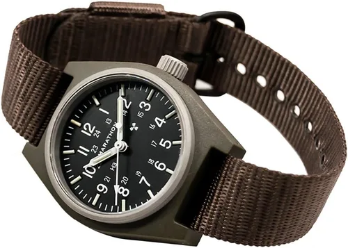 Miniatura 3 de MARATHON Correa de reloj de nailon balístico, grado militar con acero inoxidable, hebilla no magnética