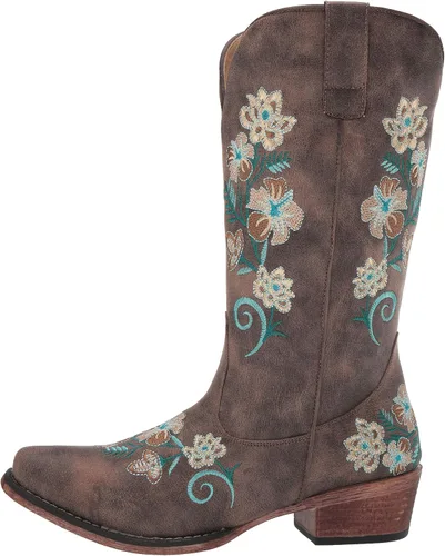 Miniatura 8 de ROPER Riley - Botas de moda florales para mujer, Marrón