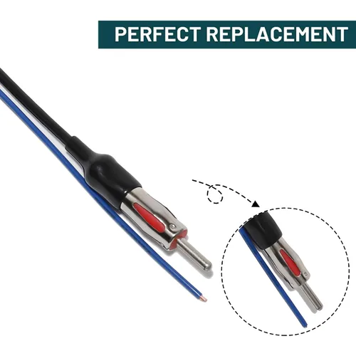 Miniatura 4 de Anina Adaptador de antena de radio para Toyota Subaru Scion 2010-2019 Radio de fábrica al mercado de accesorios Extensión aérea Cable arnés de cable
