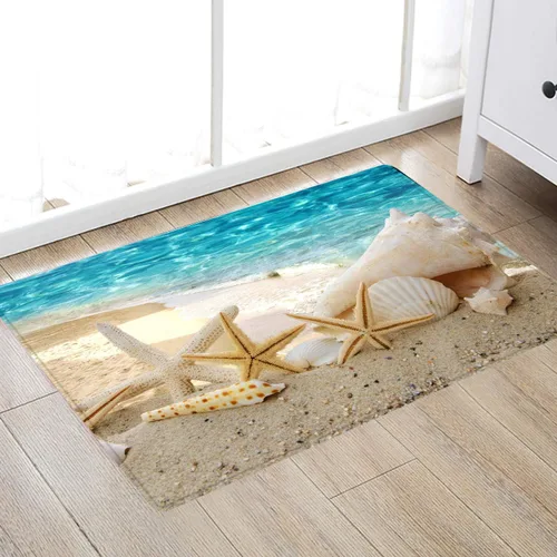 Alfombras de baño antideslizantes de espuma de esponja para baño, tapete de franela suave y duradero con impresión 3D brillante, tapetes para
