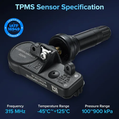 Miniatura 2 de BDFHYK Sensor de presión de neumáticos TPMS programado de 315 MHz compatible con Subaru B9 Tribeca Forester Impreza Legacy Outback Tribeca WRX XV XV