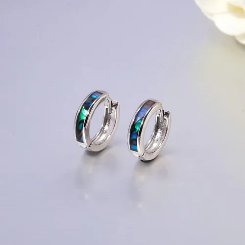 Miniatura 142 de CiNily Aretes Huggie de ópalo con bisagras, chapados en oro, hipoalergénicos, pequeños aretes de aro para mujeres, adolescentes, niñas, hombres